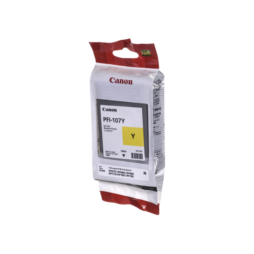 Produktbild för Canon PFI-107 Y - gul - original - bläcktank