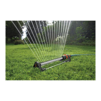 Produktbild för Gardena Aqua L - pendlande sprinkler - svart, orange