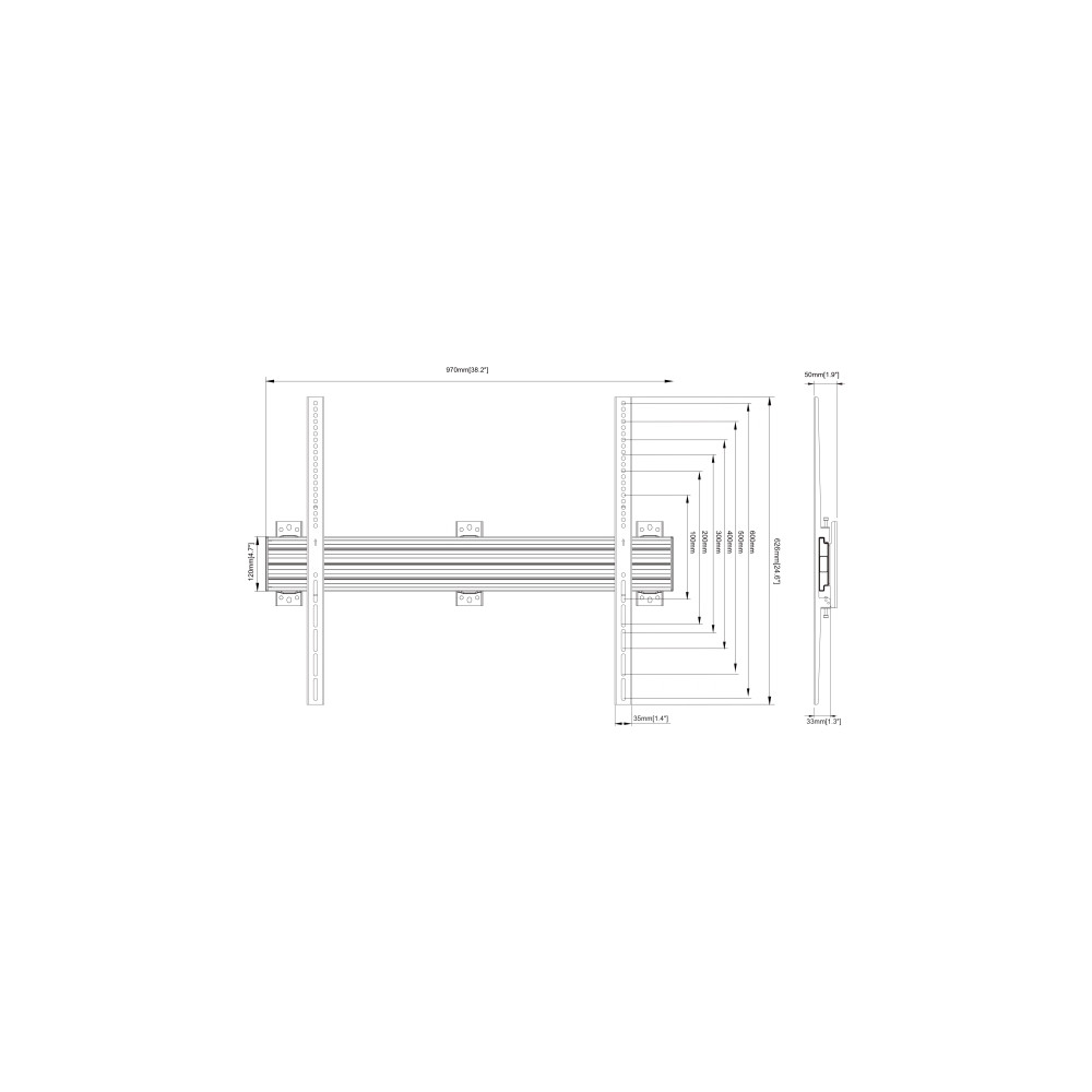 Produktbild för Multibrackets M Pro Series monteringssats - för LCD-display - fast - svart