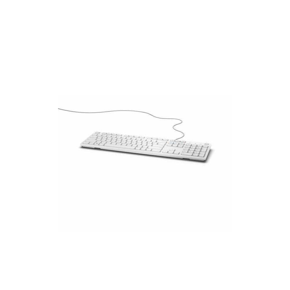 Produktbild för Dell KB216 - tangentbord - QWERTY - USA, internationellt - vit Inmatningsenhet