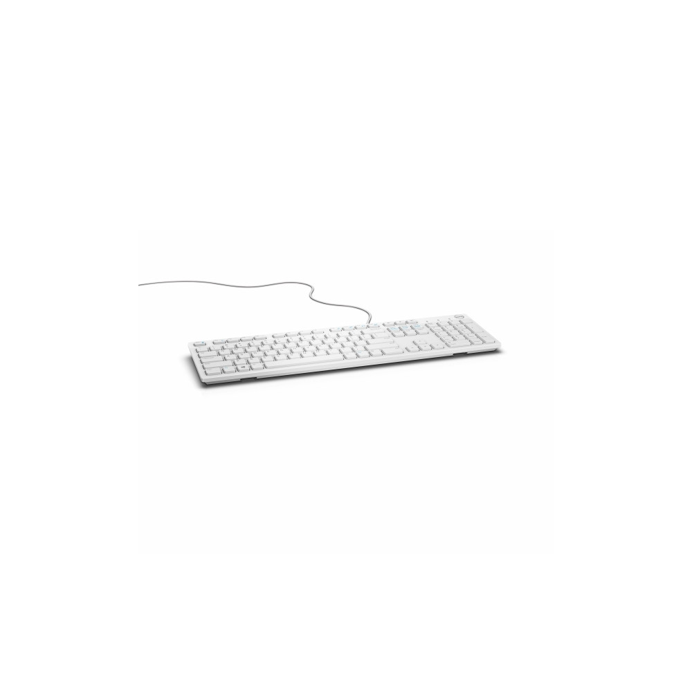 Produktbild för Dell KB216 - tangentbord - QWERTY - USA, internationellt - vit Inmatningsenhet
