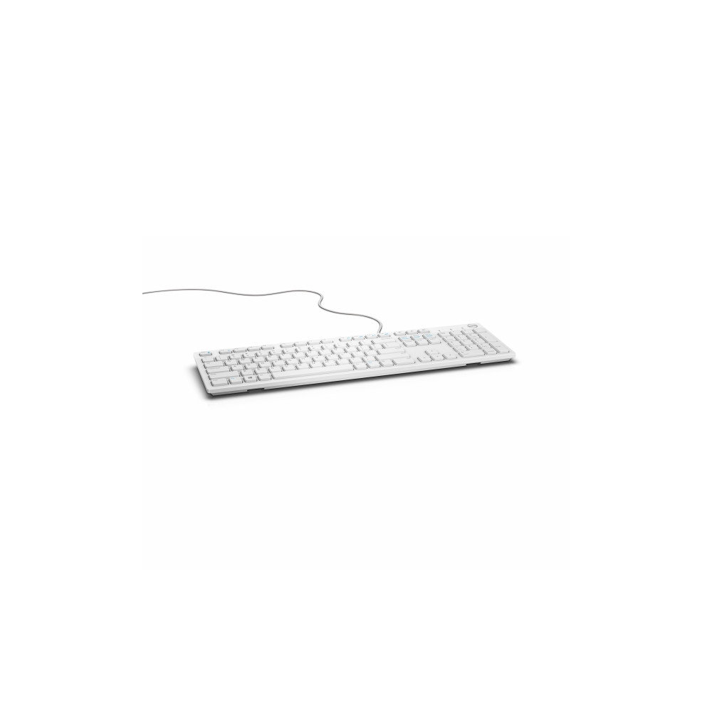 Produktbild för Dell KB216 - tangentbord - QWERTY - USA, internationellt - vit Inmatningsenhet