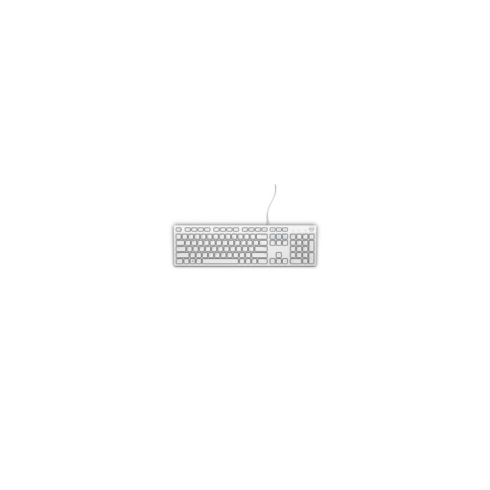 Produktbild för Dell KB216 - tangentbord - QWERTY - USA, internationellt - vit Inmatningsenhet