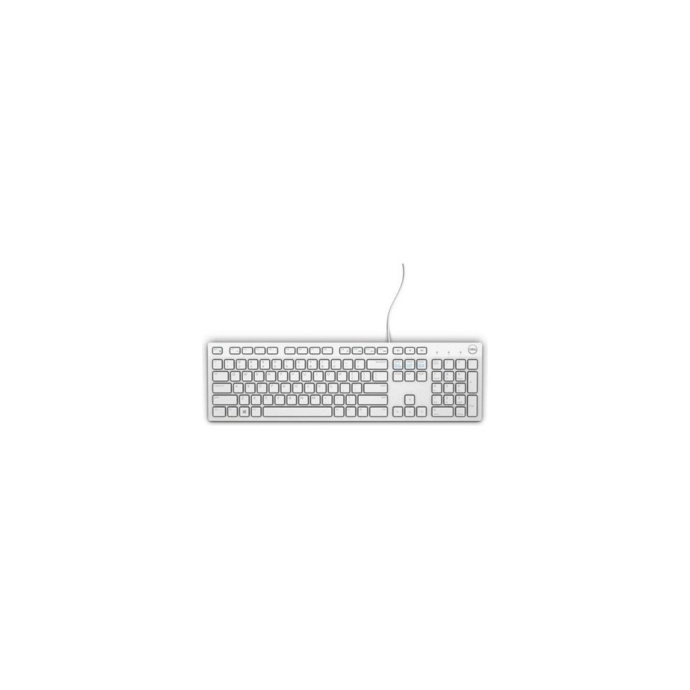 Produktbild för Dell KB216 - tangentbord - QWERTY - USA, internationellt - vit Inmatningsenhet