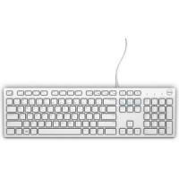 Produktbild för Dell KB216 - tangentbord - QWERTY - USA, internationellt - vit Inmatningsenhet
