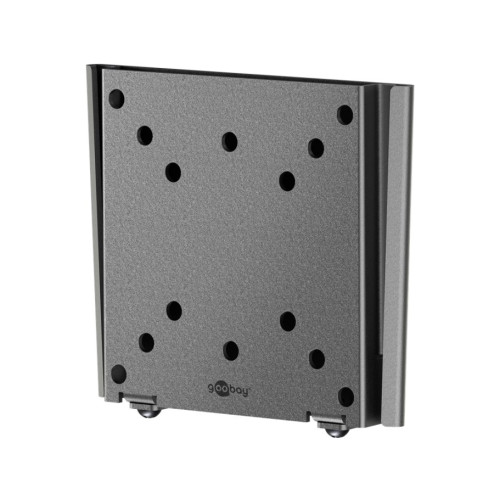 Goobay Goobay Basic monteringssats - liten - för platt panel - locking mechanism, anti-vibration joint - svart