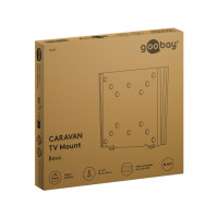 Produktbild för Goobay Basic monteringssats - liten - för platt panel - locking mechanism, anti-vibration joint - svart