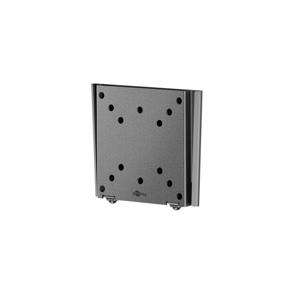 Produktbild för Goobay Basic monteringssats - liten - för platt panel - locking mechanism, anti-vibration joint - svart