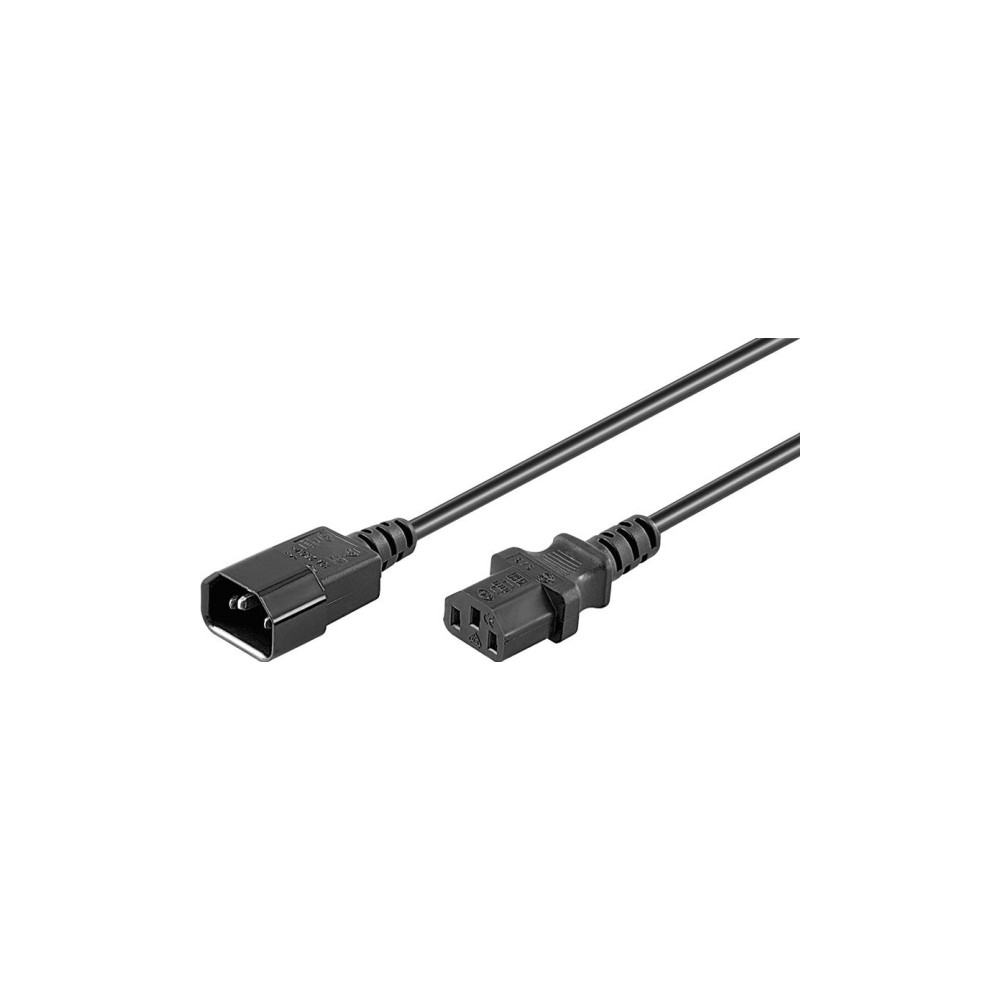 Produktbild för goobay - förlängningskabel för ström - IEC 60320 C14 till power IEC 60320 C13 - 3 m