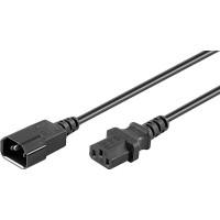 Produktbild för goobay - förlängningskabel för ström - IEC 60320 C14 till power IEC 60320 C13 - 3 m