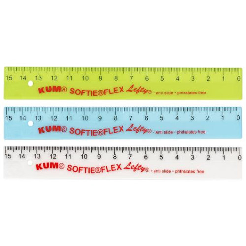 KUM Linjal KUM softie Vänsterhänt 15cm