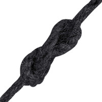 Produktbild för Jutegarn 2 pcs 2 Svart 100% Tossa jute