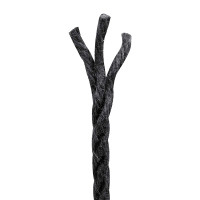 Produktbild för Jutegarn 2 pcs 2 Svart 100% Tossa jute