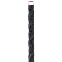 Produktbild för Jutegarn 2 pcs 2 Svart 100% Tossa jute