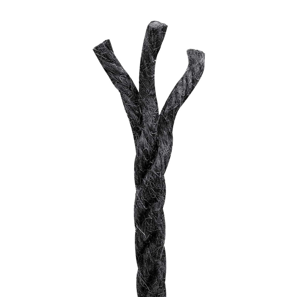 Produktbild för Jutegarn 4 Svart 100% Tossa jute