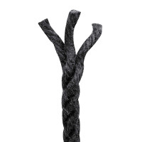 Produktbild för Juterep 6 Svart 100% Tossa jute