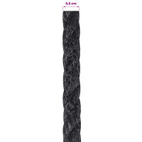 Produktbild för Juterep 6 Svart 100% Tossa jute