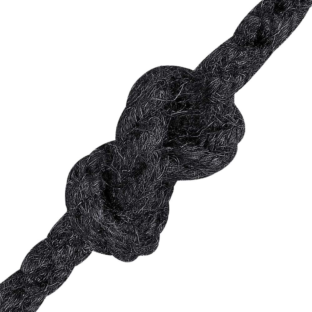 Produktbild för Juterep 8 Svart 100% Tossa jute