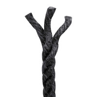 Produktbild för Juterep 8 Svart 100% Tossa jute