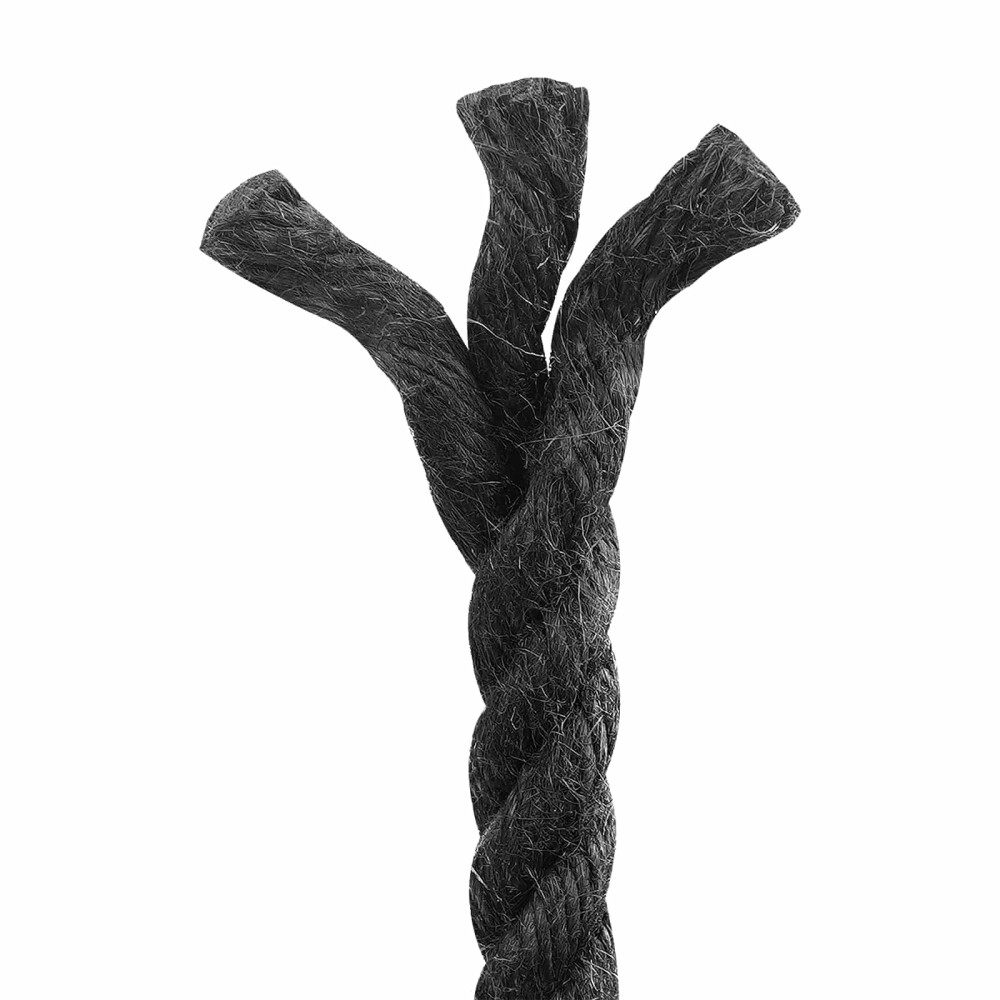 Produktbild för Juterep 10 Svart 100% Tossa jute