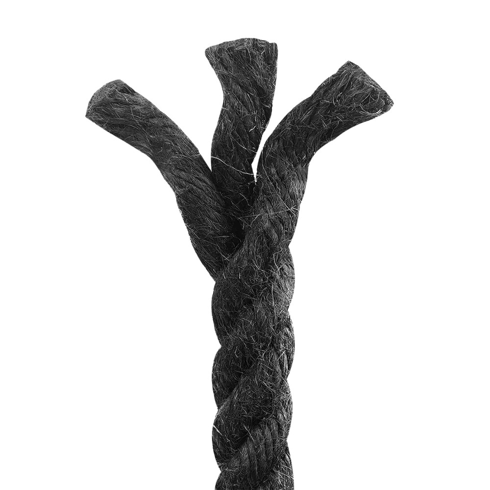 Produktbild för Juterep 12 Svart 100% Tossa jute