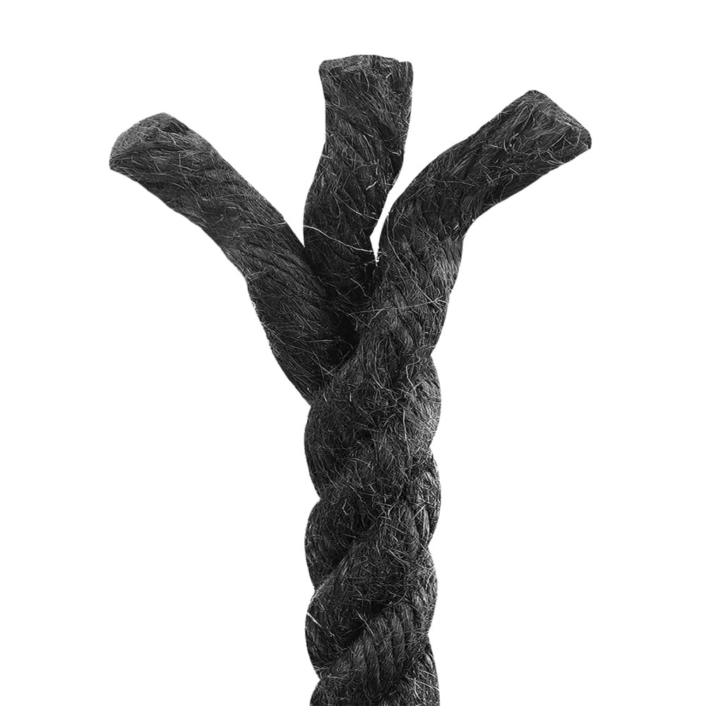 Produktbild för Juterep 14 Svart 100% Tossa jute