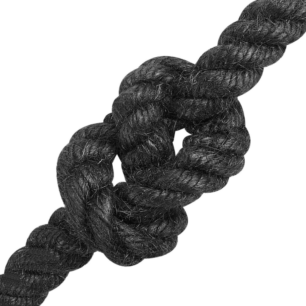 Produktbild för Juterep 14 Svart 100% Tossa jute