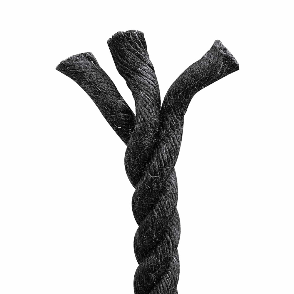 Produktbild för Juterep 16 Svart 100% Tossa jute