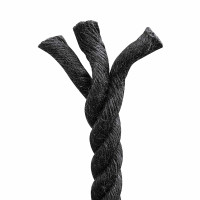 Produktbild för Juterep 16 Svart 100% Tossa jute
