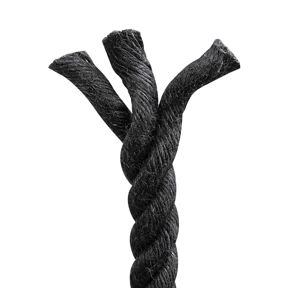 Produktbild för Juterep 20 Svart 100% Tossa jute