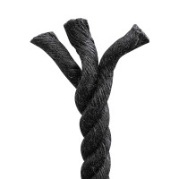 Produktbild för Juterep 20 Svart 100% Tossa jute