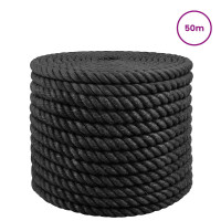 Produktbild för Juterep 24 Svart 100% Tossa jute