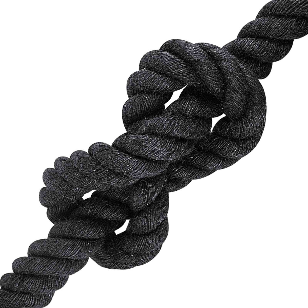 Produktbild för Juterep 30 Svart 100% Tossa jute