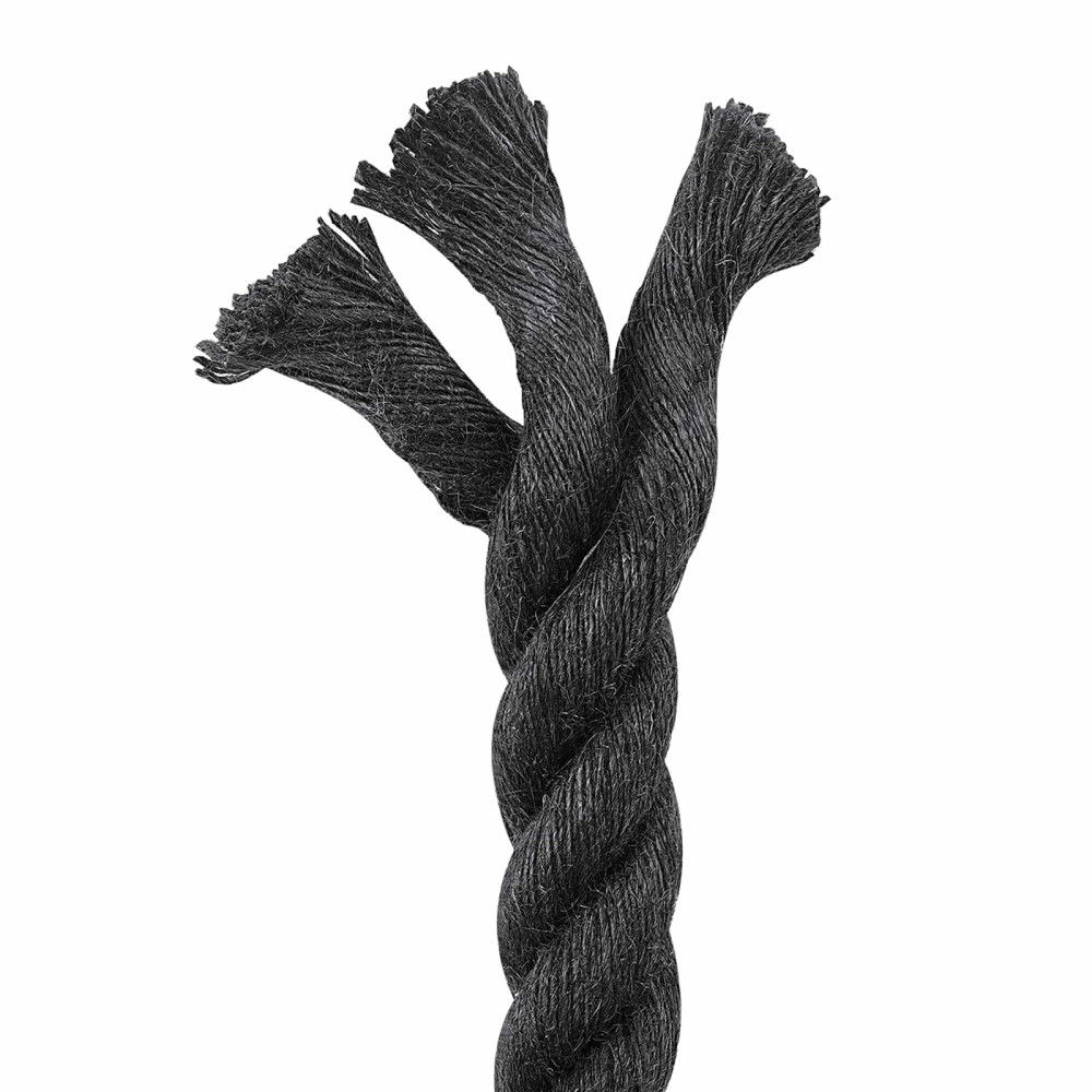 Produktbild för Juterep 30 Svart 100% Tossa jute