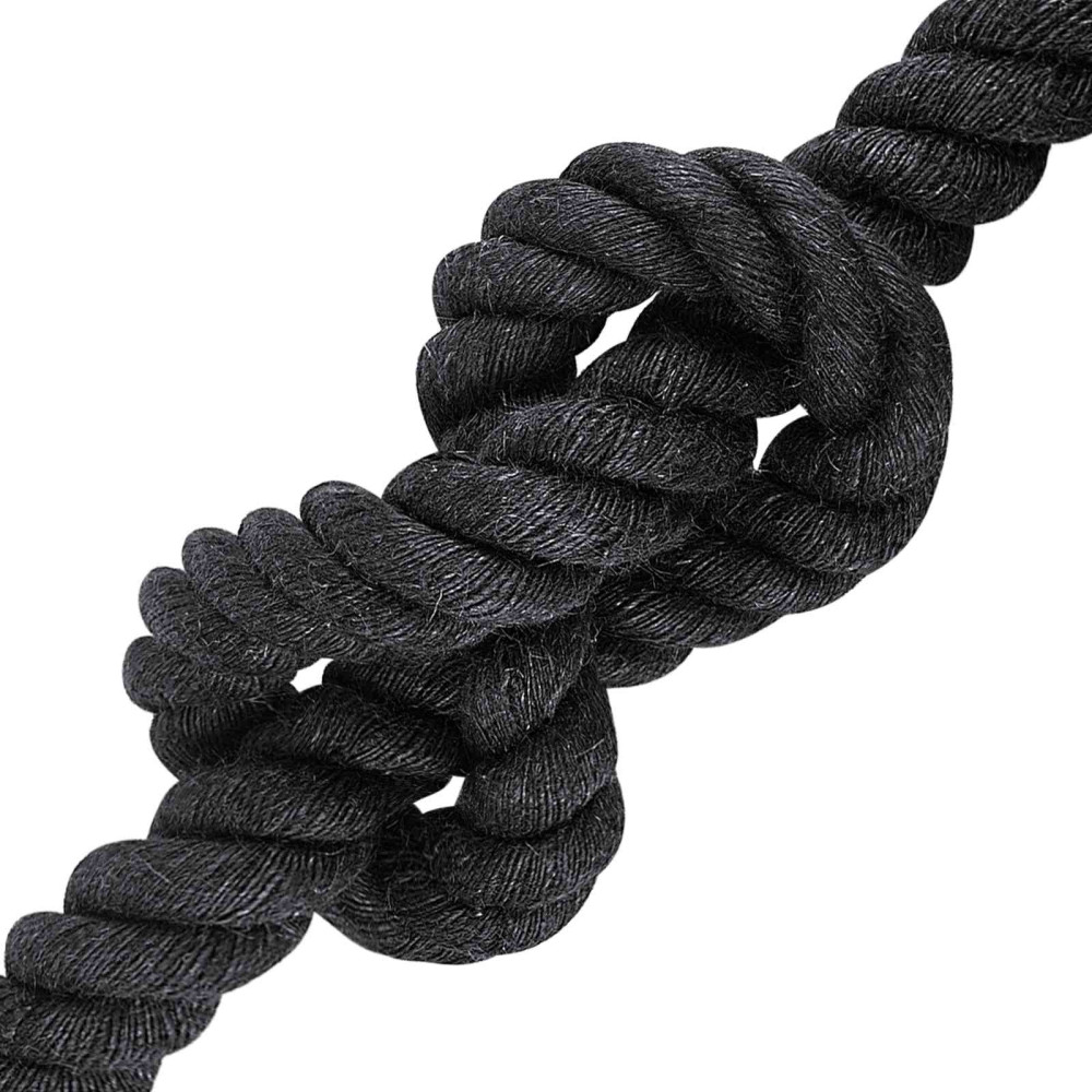 Produktbild för Juterep 36 Svart 100% Tossa jute