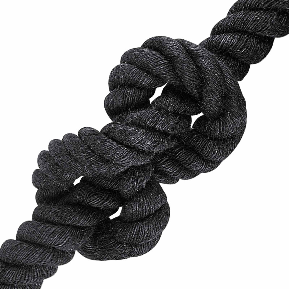 Produktbild för Juterep 40 Svart 100% Tossa jute