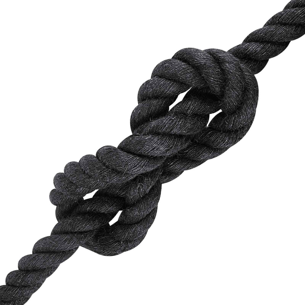 Produktbild för Juterep 40 Svart 100% Tossa jute