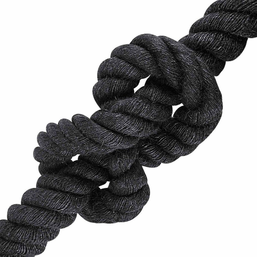 Produktbild för Juterep 50 Svart 100% Tossa jute