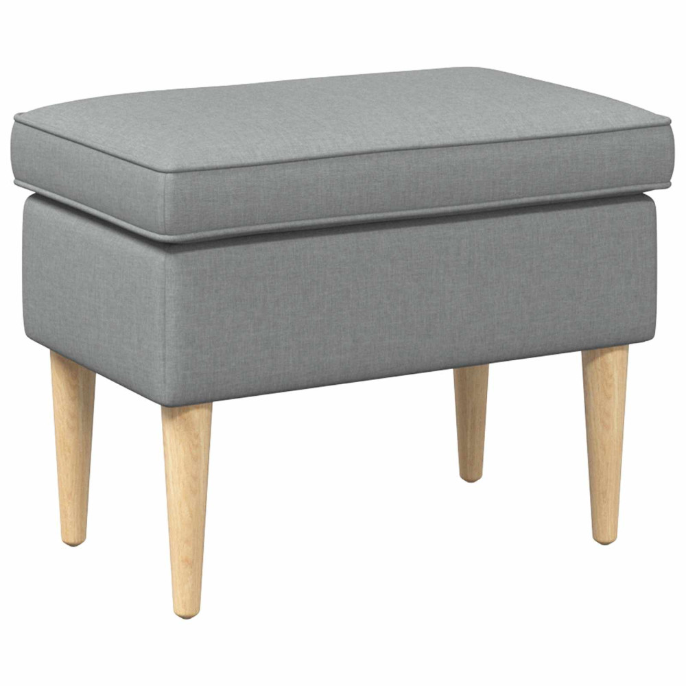 Produktbild för Fotpall Ljusgrå 55 x 35 x 41 cm Polyester