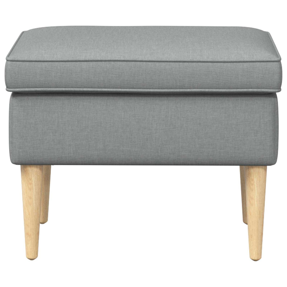 Produktbild för Fotpall Ljusgrå 55 x 35 x 41 cm Polyester