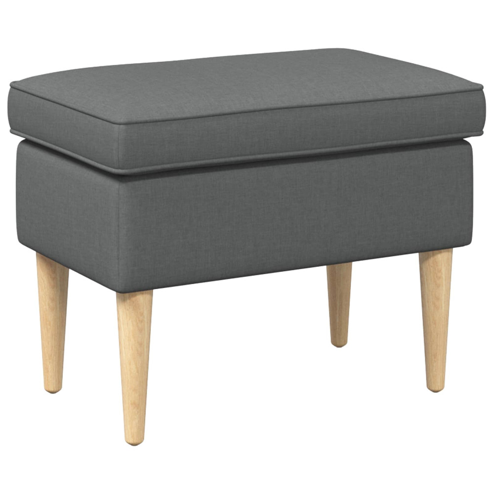 Produktbild för Fotpall Mörkgrå 55 x 35 x 41 cm
