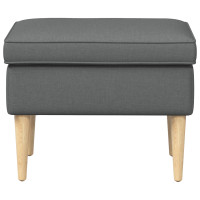 Produktbild för Fotpall Mörkgrå 55 x 35 x 41 cm