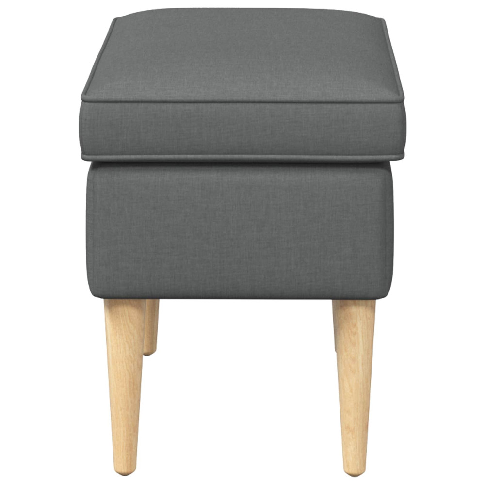 Produktbild för Fotpall Mörkgrå 55 x 35 x 41 cm