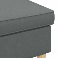 Produktbild för Fotpall Mörkgrå 55 x 35 x 41 cm