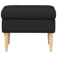 Produktbild för Fotpall Svart 55 x 35 x 41 cm