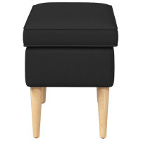 Produktbild för Fotpall Svart 55 x 35 x 41 cm