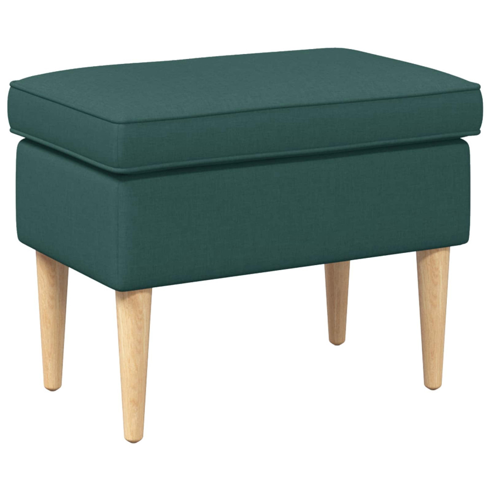 Produktbild för Fotpall Mörkgrön 55 x 35 x 41 cm