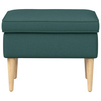 Produktbild för Fotpall Mörkgrön 55 x 35 x 41 cm