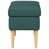 Produktbild för Fotpall Mörkgrön 55 x 35 x 41 cm
