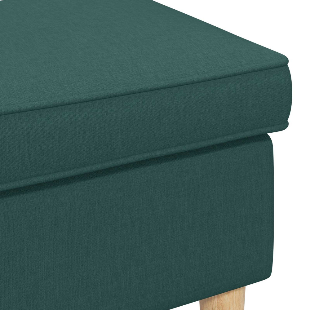 Produktbild för Fotpall Mörkgrön 55 x 35 x 41 cm